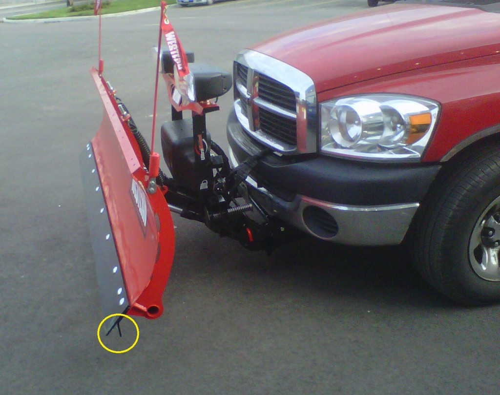 Snow plow for residential snow removal in Thornhill area