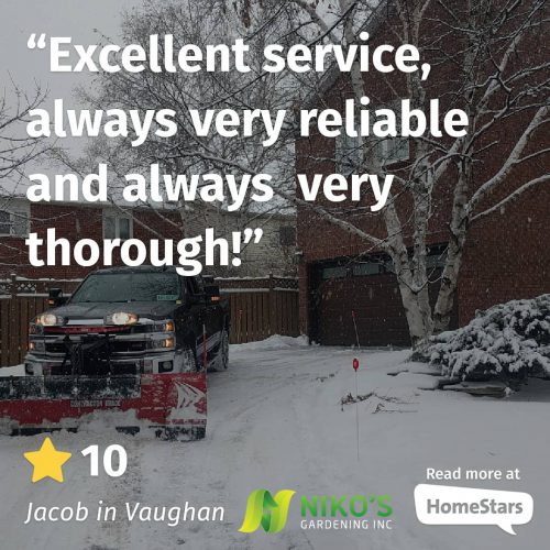 Snow plowing review Vaughan and Concord snow removal