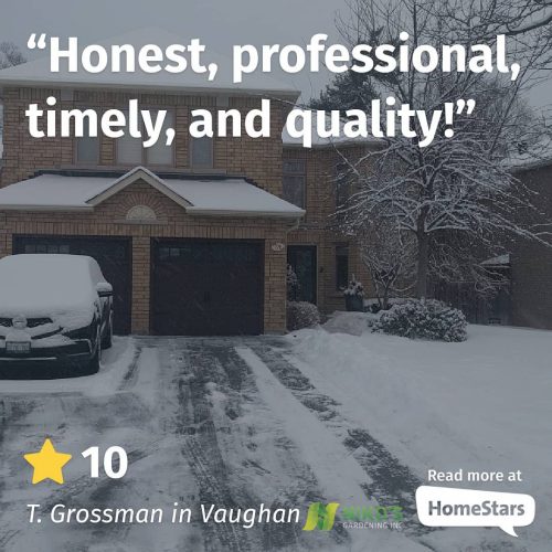 Snow plowing review Vaughan and Thornhill snow removal